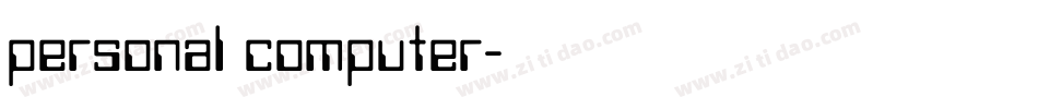 personal computer字体转换